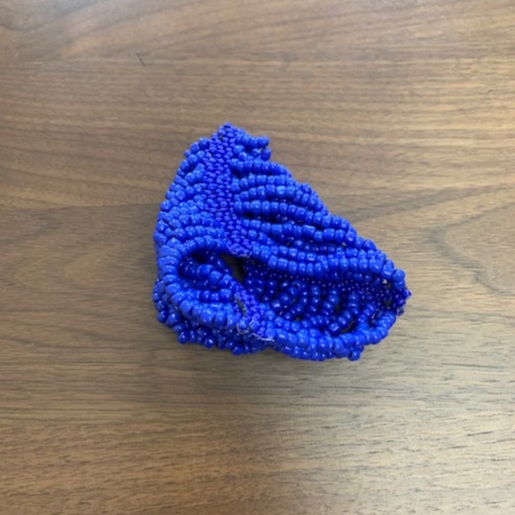 Beautiful Cerulean Blue Beaded Bracelet - Picture 3 of 3